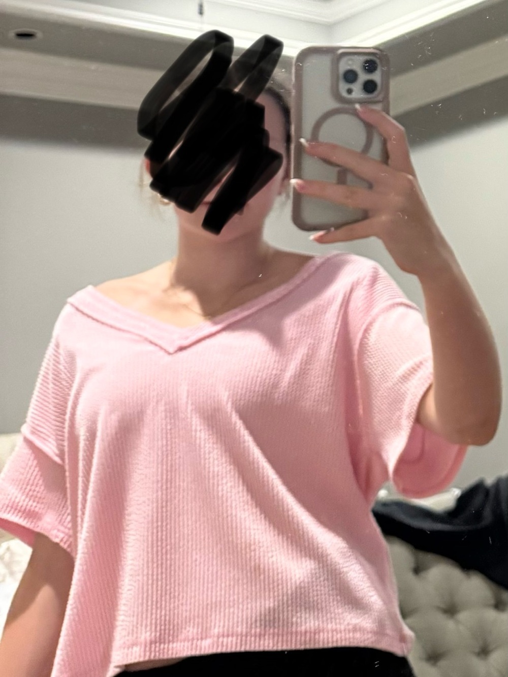 Alter’d  state, pink and blue V-neck tops
